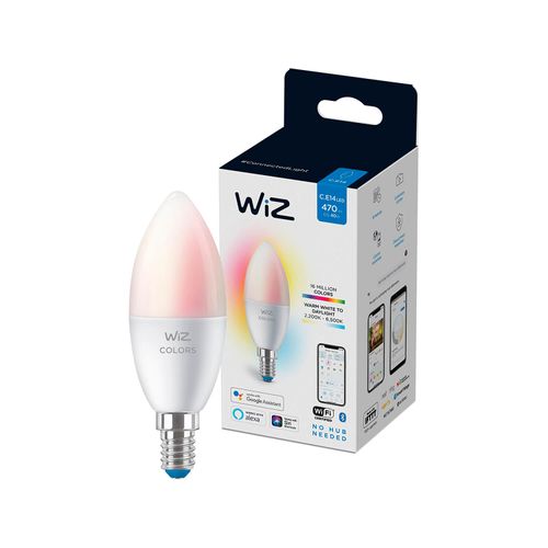 AMPOLLETA E14 WIZ INTELIGENTE 4.9W LUZ RGB CÁLIDA A FRIA