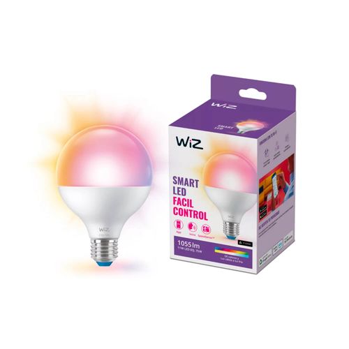 AMPOLLETA INTELIGENTE PHILIPS WIZ WIFI GLOBO E27 G95 11W RGB