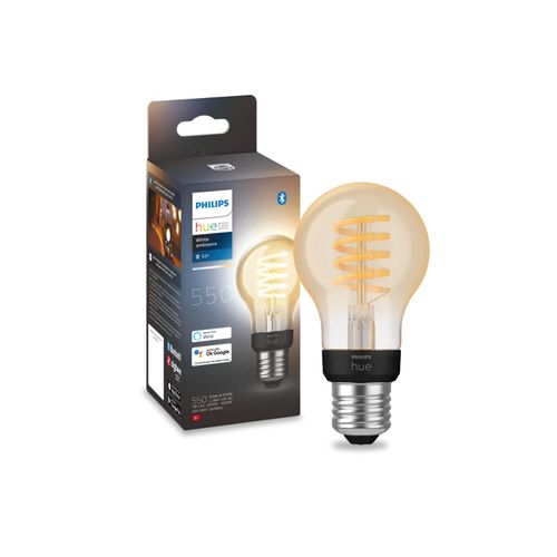 AMPOLLETA INTELIGENTE E27 PHILIPS HUE FILAMENTO 7W LUZ CÁLIDA A NEUTRA