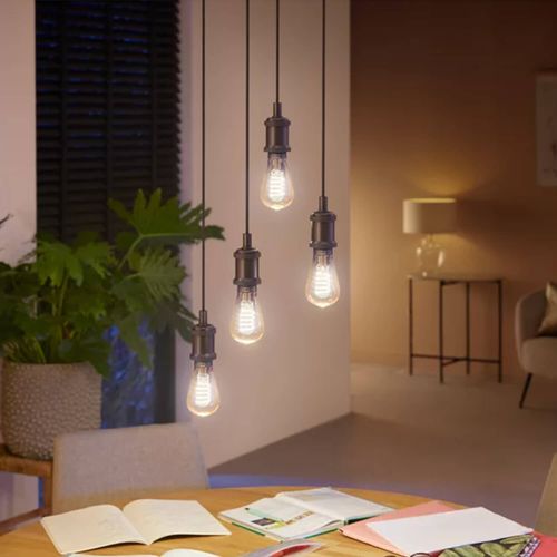 AMPOLLETA INTELIGENTE E27 PHILIPS HUE FILAMENTO ST647W LUZ CÁLIDA A LUZ NEUTRA