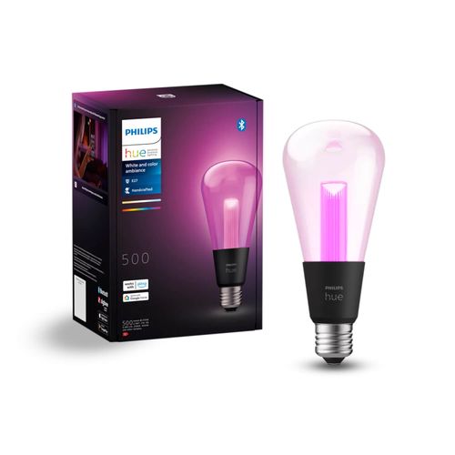 AMPOLLETA INTELIGENTE E27 PHILIPS HUE EDISON ST72 6.8W LUZ CÁLIDA A LUZ FRÍA Y RGB