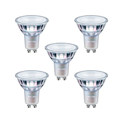 KIT 5 AMPOLLETAS GU10 PHILIPS 5W LUZ NEUTRA DIMEABLE