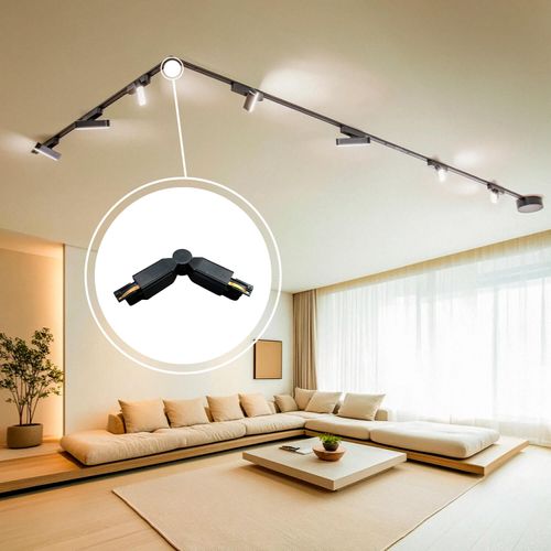 CONECTOR EN L LED STUDIO TRIFÁSICA FLEXIBLE 220V