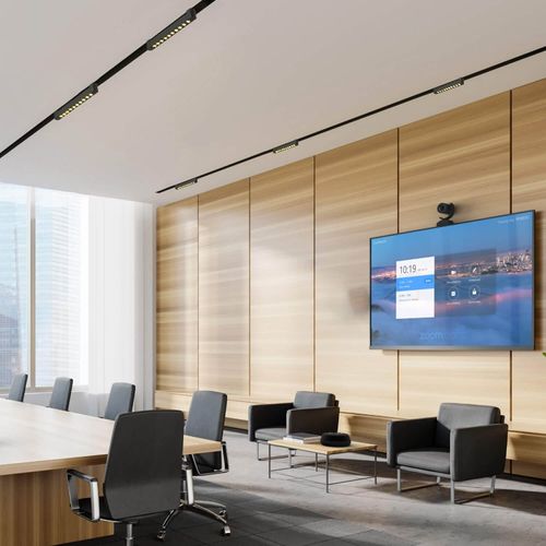 FOCO RIEL LED STUDIO MONOFÁSICO PUNTOS SMALL 20W LUZ CALIDA - CUERPO NEGRO