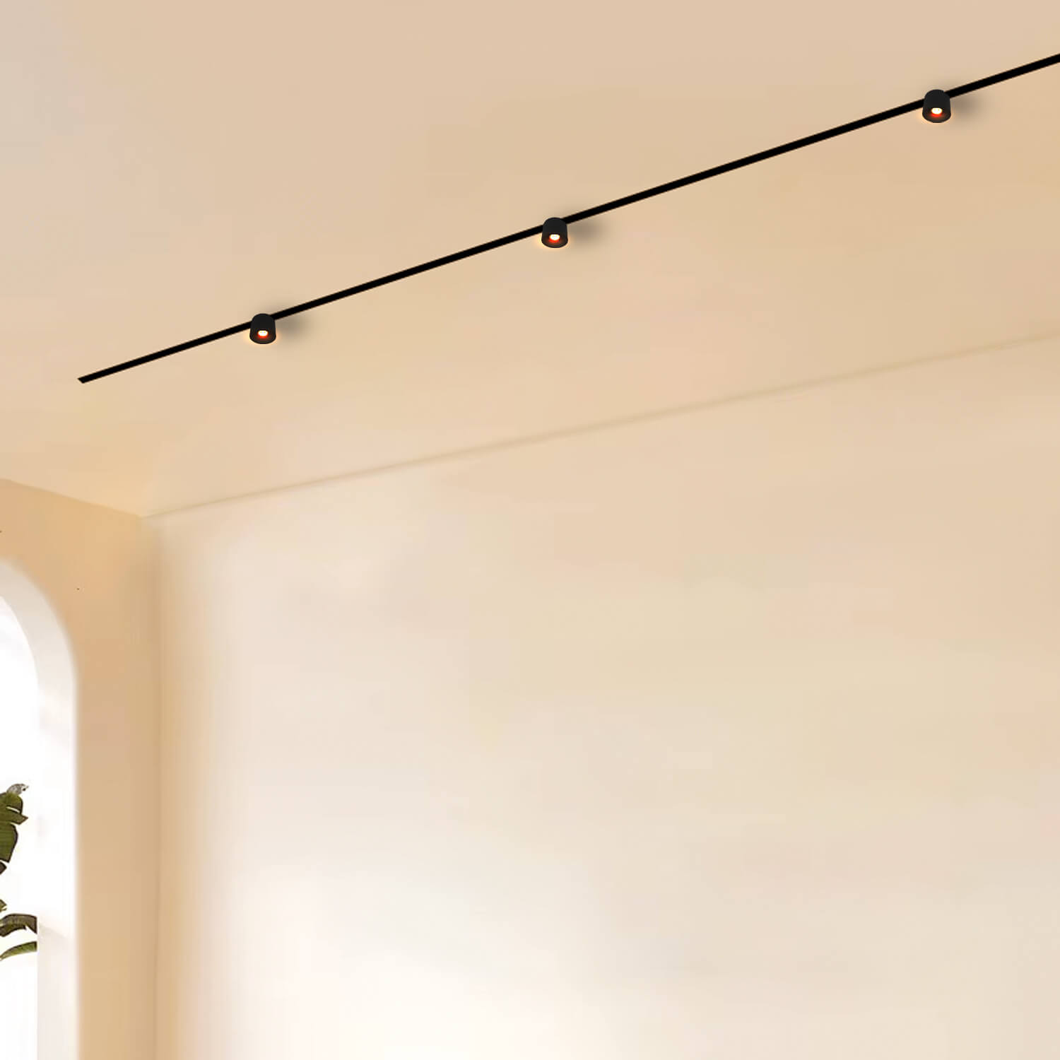 Foco riel magnético sobrepuesto 8W luz cálida · Led Studio - LED Studio