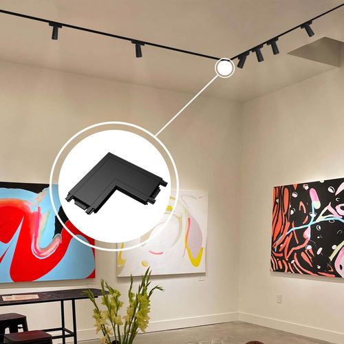 CONECTOR TIPO L LED STUDIO PARA RIEL MAGNÉTICO SLIM