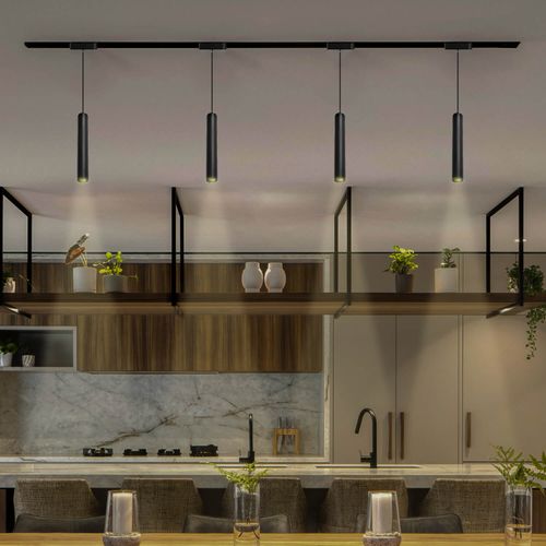 LÁMPARA COLGANTE LED STUDIO LINEAL PARA RIEL MAGNÉTICO 9W LUZ CÁLIDA