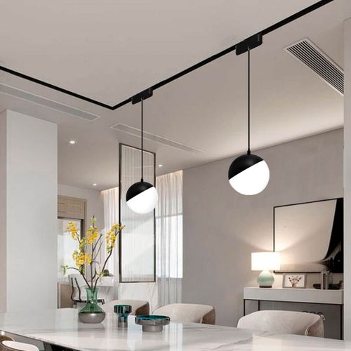 LÁMPARA COLGANTE LED STUDIO REDONDA PARA RIEL MAGNÉTICO 10W LUZ CÁLIDA