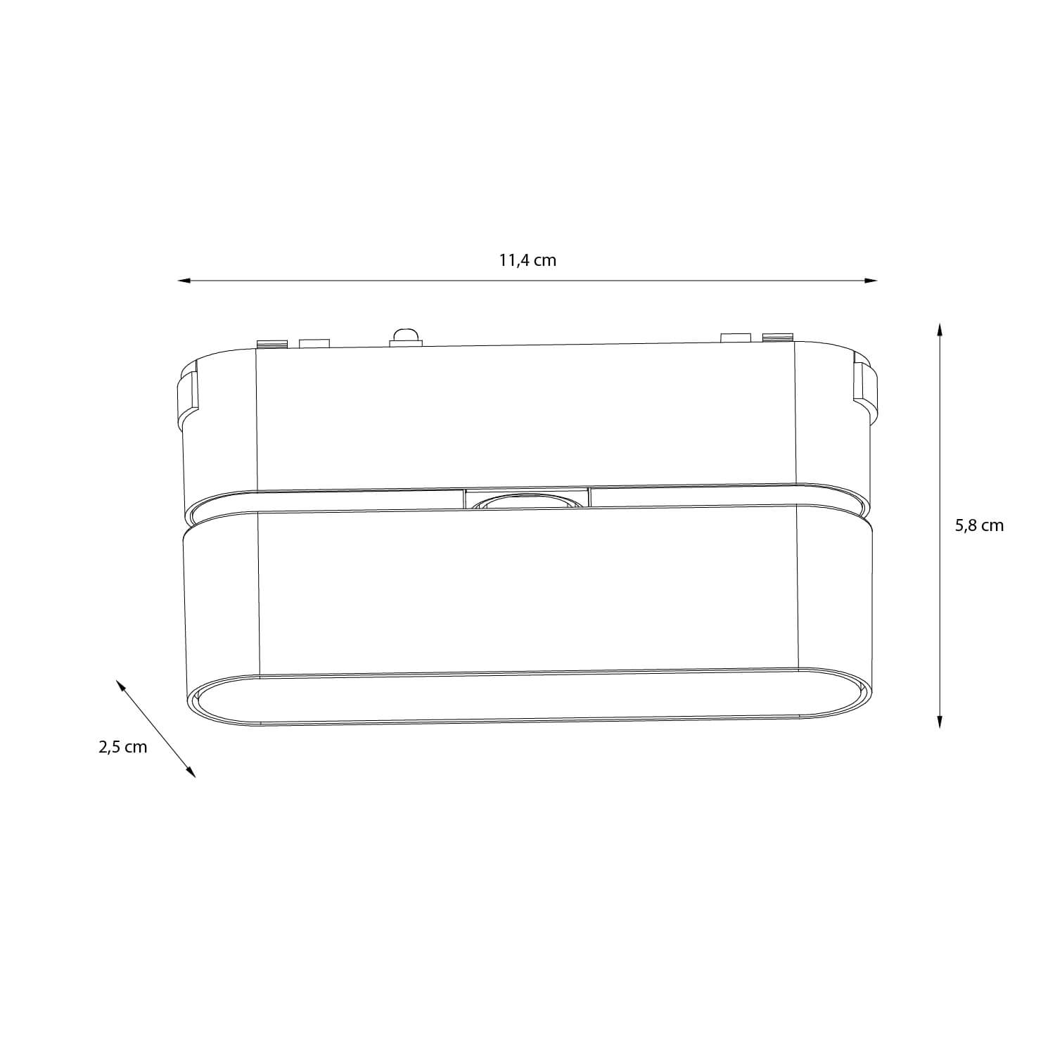 Foco riel lineal dirigible 6W luz cálida magnético · Led Studio - LED ...
