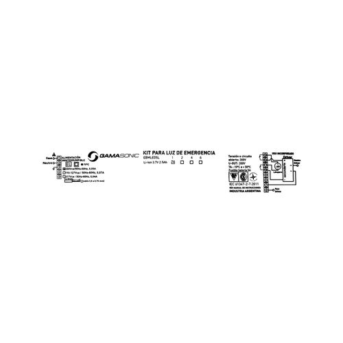 KIT DE EMERGENCIA PHILIPS DE 10 A 60W PARA PANEL 60X60