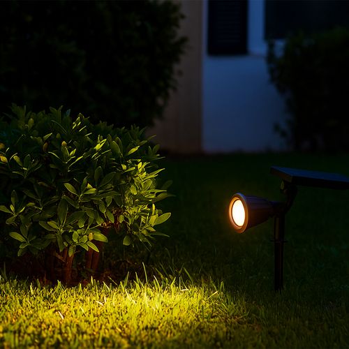 FOCO ESTACA PHILIPS ESSENTIAL SMARTBRIGHT SOLAR DIMEABLE 1.75W LUZ CÁLIDA IP65