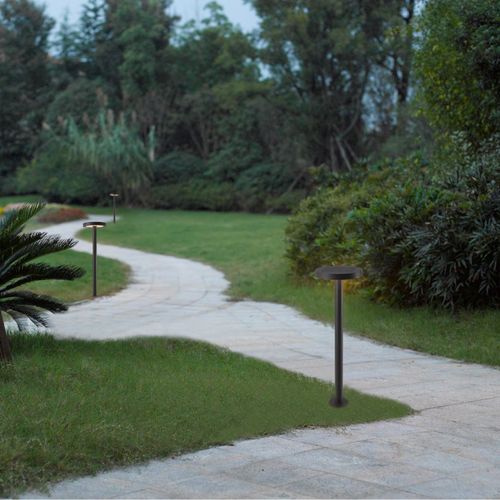 BOLLARD LED STUDIO SOLAR CIRCULAR 2,2W LUZ CÁLIDA IP54