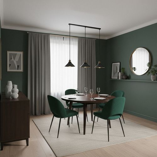 SET 3 LÁMPARAS COLGANTES LED STUDIO NEGRAS (SIN AMPOLLETAS E27)