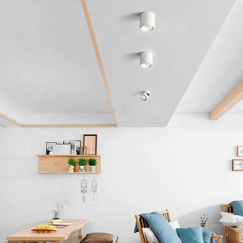 FOCO SOBREPUESTO CIELO / MURO LED STUDIO TITAN DIRIGIBLE 12W LUZ CÁLIDA