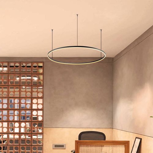 LÁMPARA COLGANTE LED STUDIO AURA 75W LUZ CÁLIDA ARO Ø100