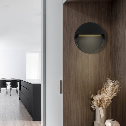 APLIQUÉ MURO LED STUDIO CIRCULAR BIG 6W LUZ CÁLIDA IP54