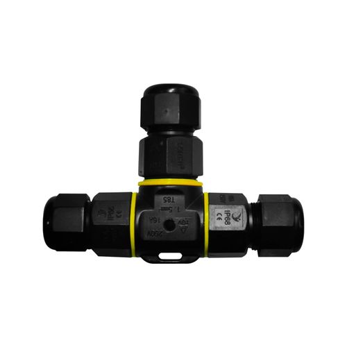 CONECTOR IMPERMEABLE LED STUDIO TIPO T 3 CUERDAS IP68