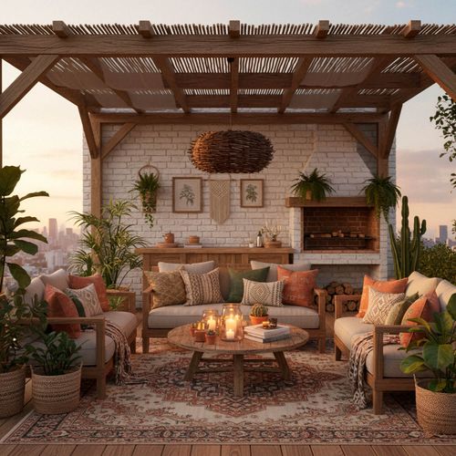 LÁMPARA COLGANTE LED STUDIO MIMBRE CACHAGUA 9W