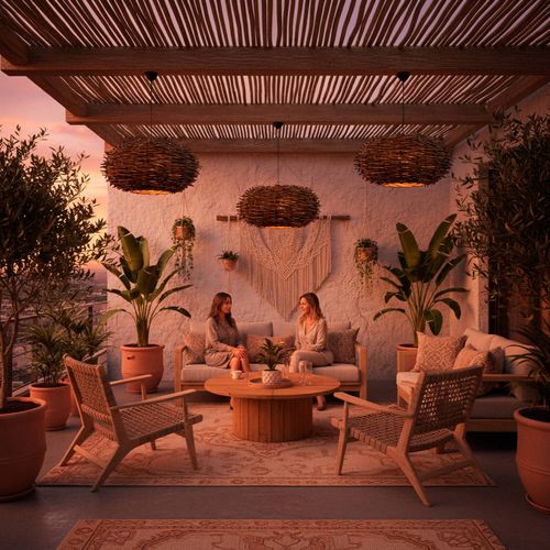 LÁMPARA COLGANTE LED STUDIO MIMBRE CACHAGUA 9W