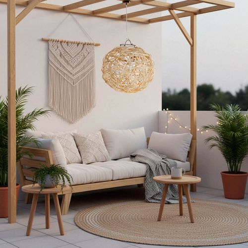 LÁMPARA COLGANTE LED STUDIO MIMBRE BUZIOS BIG 9W