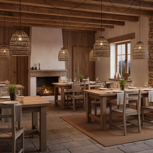 LÁMPARA COLGANTE LED STUDIO MIMBRE ALEJANDRA 9W