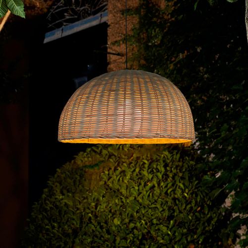 LÁMPARA COLGANTE LED STUDIO MALDIVAS CUERDA PAPEL 9W