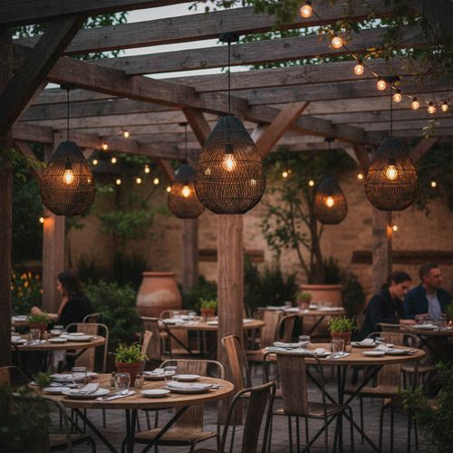 LÁMPARA COLGANTE LED STUDIO RATÁN JULIET 9W