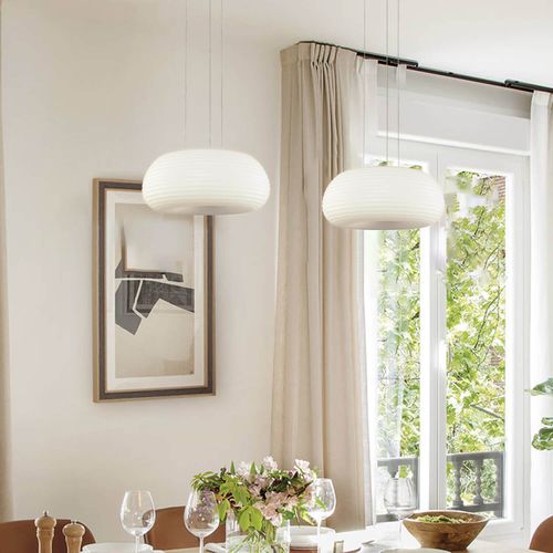 PLAFÓN VONDERK AUSTER BIG 40W LUZ CÁLIDA Ø45X19.5CM BLANCO