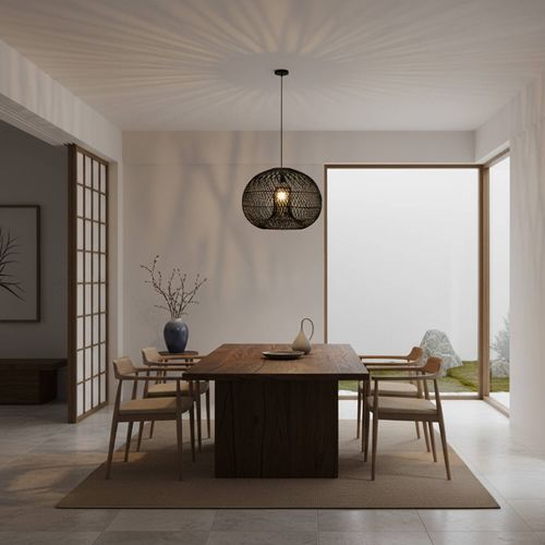 PANTALLA PARA LÁMPARA COLGANTE LED STUDIO RATTAN NEM VIETCOO VIETNAM (SIN AMPOLLETA E27)