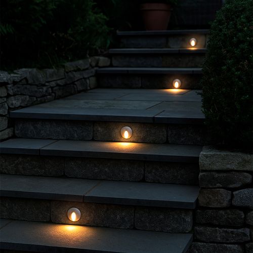 EMBUTIDO DE MURO LED STUDIO CALIPSO REDONDO 3W LUZ CÁLIDA IP54