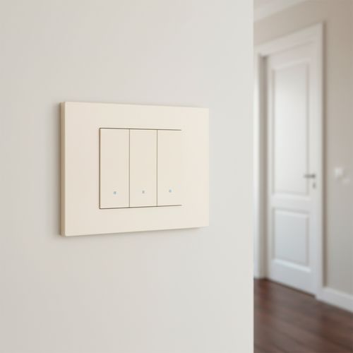 PLACA VIMAR LINEA CAÑAMO 3 MÓDULOS