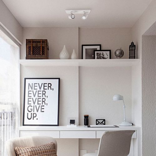 FOCO SOBREPUESTO CIELO / MURO LED STUDIO DOBLE (SIN AMPOLLETA GU10)