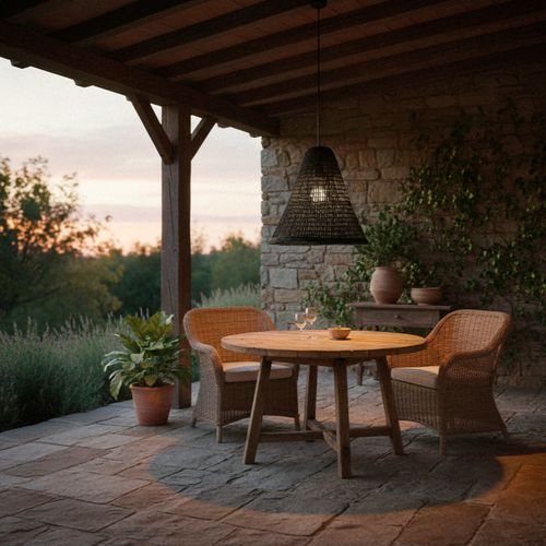 LÁMPARA COLGANTE LED STUDIO MIMBRE TABO 9W