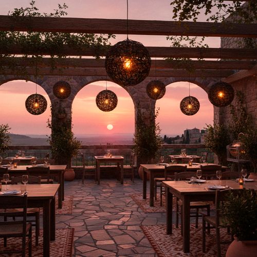 LÁMPARA COLGANTE LED STUDIO MIMBRE BUZIOS 9W