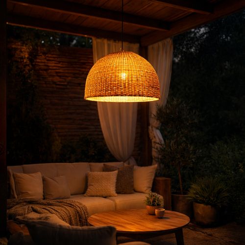 LÁMPARA COLGANTE LED STUDIO MIMBRE NISSI (SIN AMPOLLETA E27)