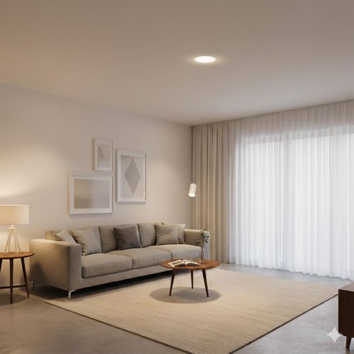 PANEL SLIM PHILIPS SMARTBRIGHT REDONDO 11,5W LUZ CÁLIDA Ø22x3.5CM