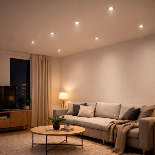 PORTA GU10 LED STUDIO REDONDO (SIN AMPOLLETA)