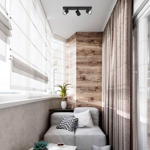 FOCO SOBREPUESTO CIELO / MURO LED STUDIO DIRIGIBLE TRIPLE (SIN AMPOLLETA GU10)