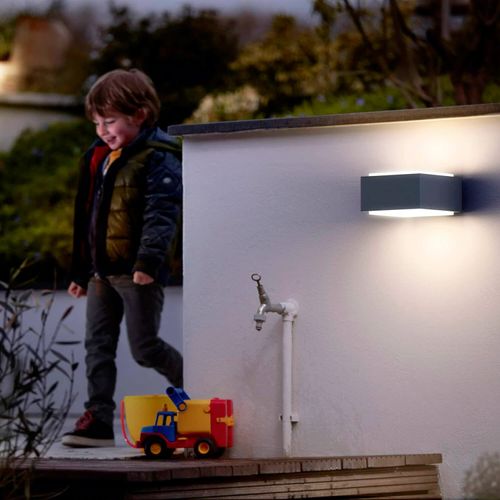 APLIQUÉ MURO PHILIPS HEDGEHOG IP44 (SIN AMPOLLETA E27)