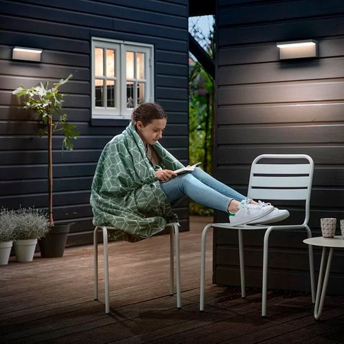 APLIQUÉ MURO PHILIPS BUSTAN 2 X 4.5W LUZ CÁLIDA IP44