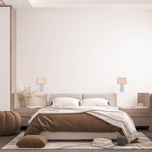 APLIQUÉ MURO LED STUDIO HOTEL USB (SIN AMPOLLETA E27) + DIRIGIBLE 3W LUZ CÁLIDA