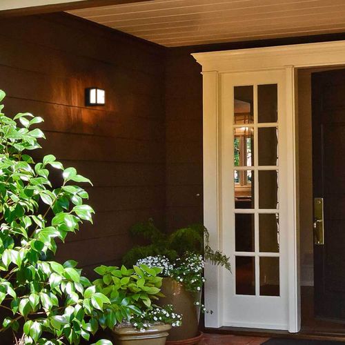 APLIQUÉ MURO VONDERK BEK CUADRADO 15W LUZ CÁLIDA IP65