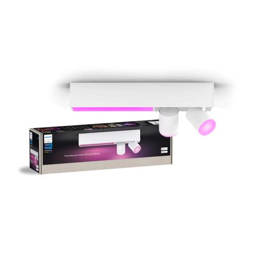 APLIQUÉ PHILIPS HUE CENTRIS DE DOS FOCOS 4.2W RGB H12.8 8.5x40.8 CM