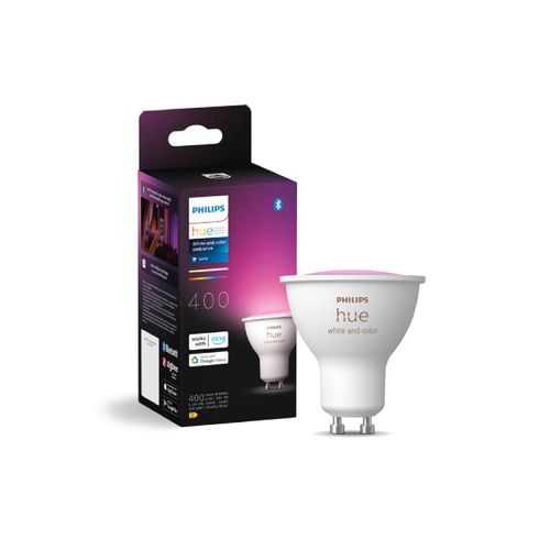 AMPOLLETA GU10 PHILIPS HUE 400LM RGB Y LUZ CALIDA A FRÍA
