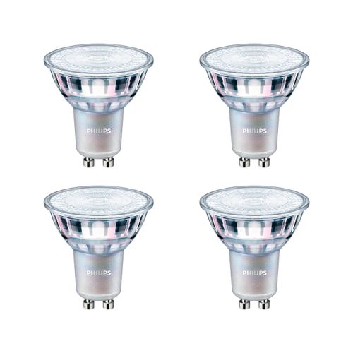 KIT 4 AMPOLLETAS GU10 PHILIPS 7W LUZ CÁLIDA DIMEABLE