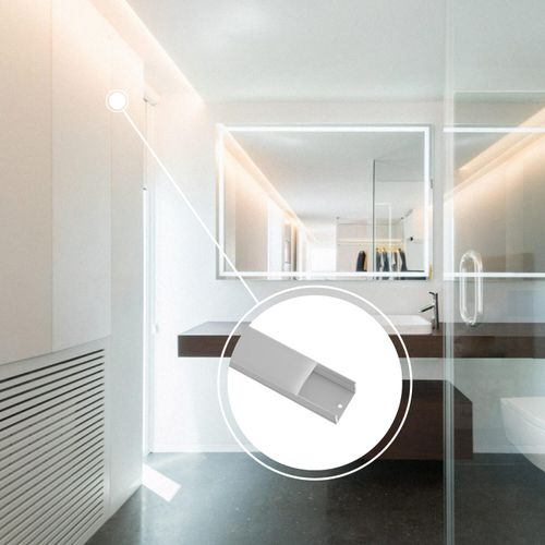 PERFIL PARA CINTA LED STUDIO CURVO SOBREPUESTO 3 METROS IP54 H2 3x300 CM