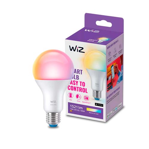 AMPOLLETA E27 WIZ INTELIGENTE 13W LUZ RGB CÁLIDA A FRIA