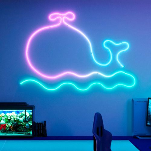 CINTA LED NEON WIZ SMART FLEX TIPO C 22W 5 METROS RGBIC