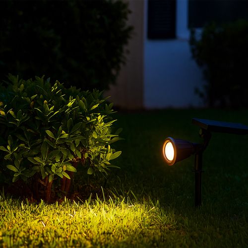 FOCO ESTACA PHILIPS ESSENTIAL SMARTBRIGHT SOLAR DIMEABLE 0.75W LUZ CÁLIDA IP65