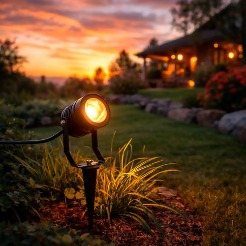 FOCO ESTACA PHILIPS ESSENTIAL SMARTBRIGHT 8W LUZ CÁLIDA IP65